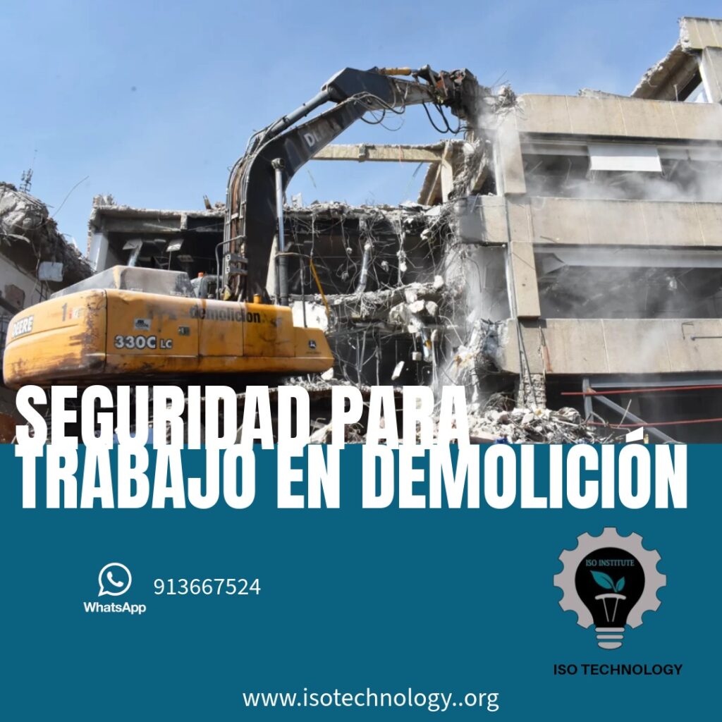 SEGURIDAD PARA TRABAJOS DE DEMOLICIÓN